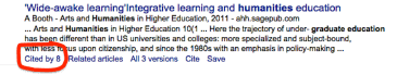Google Scholar's Cited By